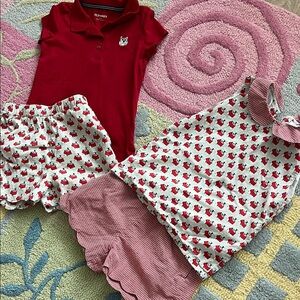 Old Navy Red and White Kids Matching Set